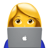 Woman technologist emoji